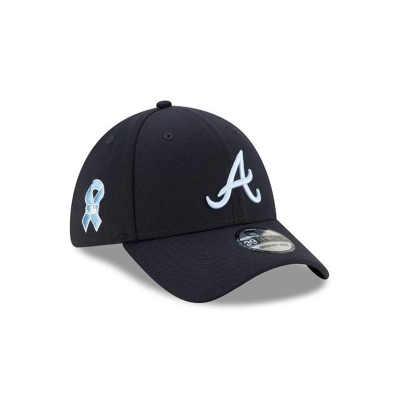 Atlanta Braves Gorra | New Era MLB Father's Day 39thirty Stretch Fit Cap Mexico - Azules